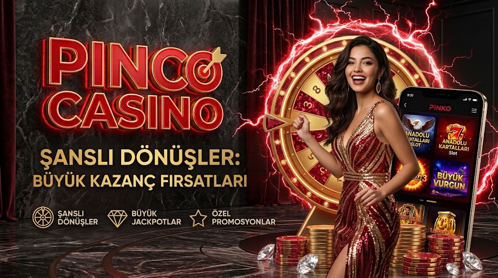 Şanslı dönüşler ve jackpot temalı tanıtım görseli